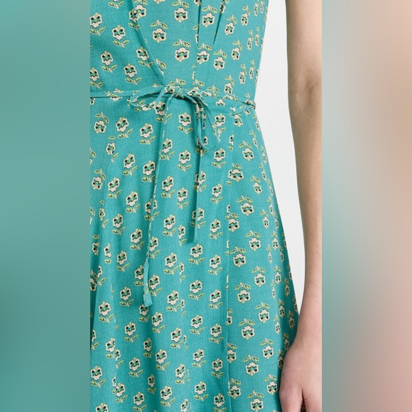 Rolla’s | NWT small Emmylou Wrap Dress in Teal - Picture 3 of 10